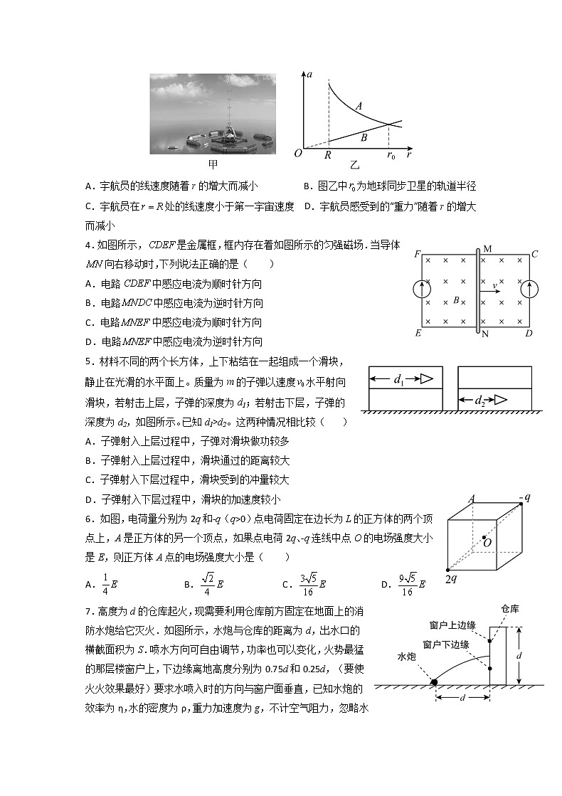 2022-2023学年重庆市缙云教育联盟高三上学期12月联考物理 word版第2页