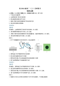 重庆市巴蜀中学2022-2023学年高二物理上学期12月线上定时练习（Word版附解析）