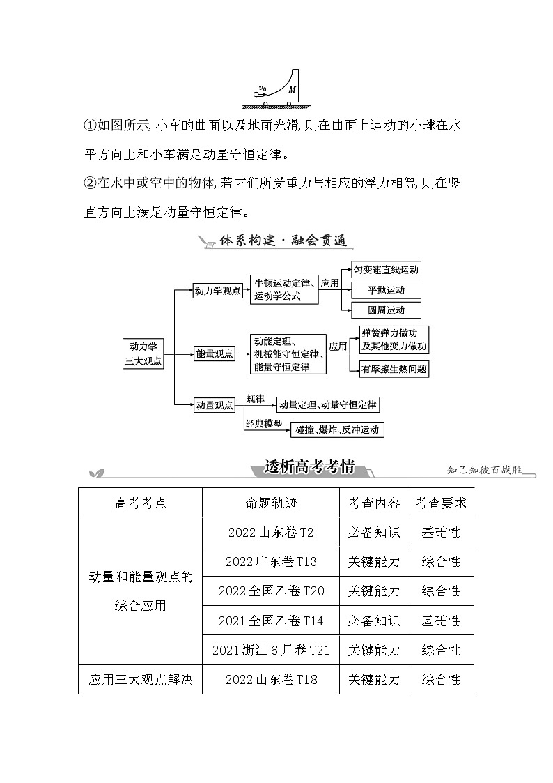2023届二轮复习 专题二 第3讲　动力学三大观点的综合应用 学案第3页