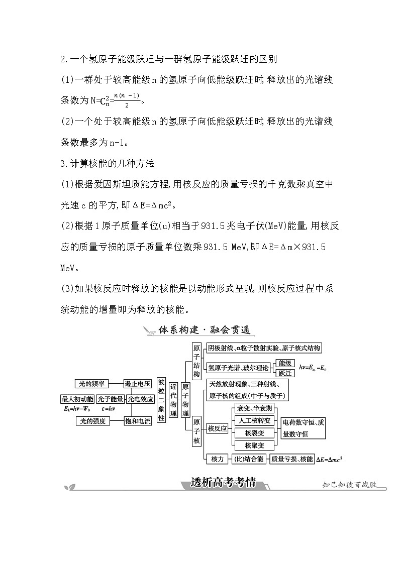 2023届二轮复习 专题七　近代物理初步 学案第3页