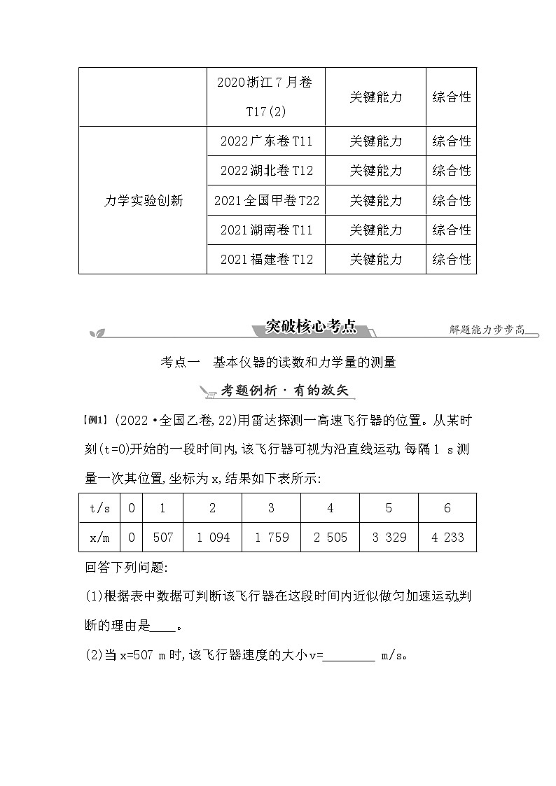 2023届二轮复习 专题八 第1讲　力学实验及其创新 学案第2页