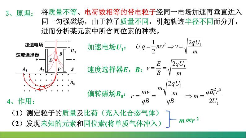 1.4.1    质谱仪与回旋加速器 课件  -2022-2023学年高二下学期物理人教版（2019）选择性必修第二册第7页