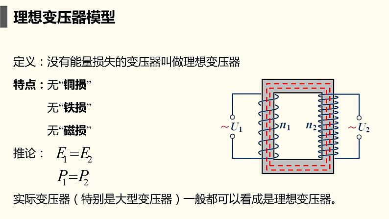 3.3 变压器 课件 -2022-2023学年高二下学期物理人教版（2019）选择性必修第二册第7页