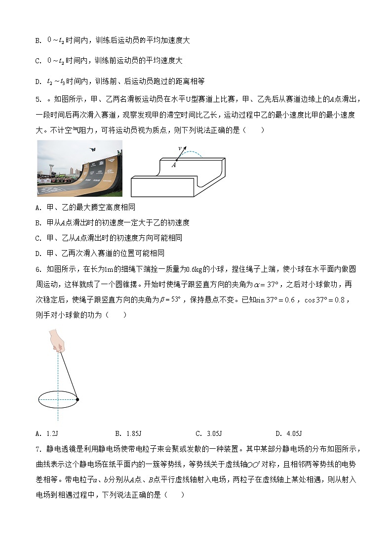 2022-2023学年浙江省四校（杭州二中 温州中学 金华一中 绍兴一中）高三上学期12月联考物理试题（word版）第2页
