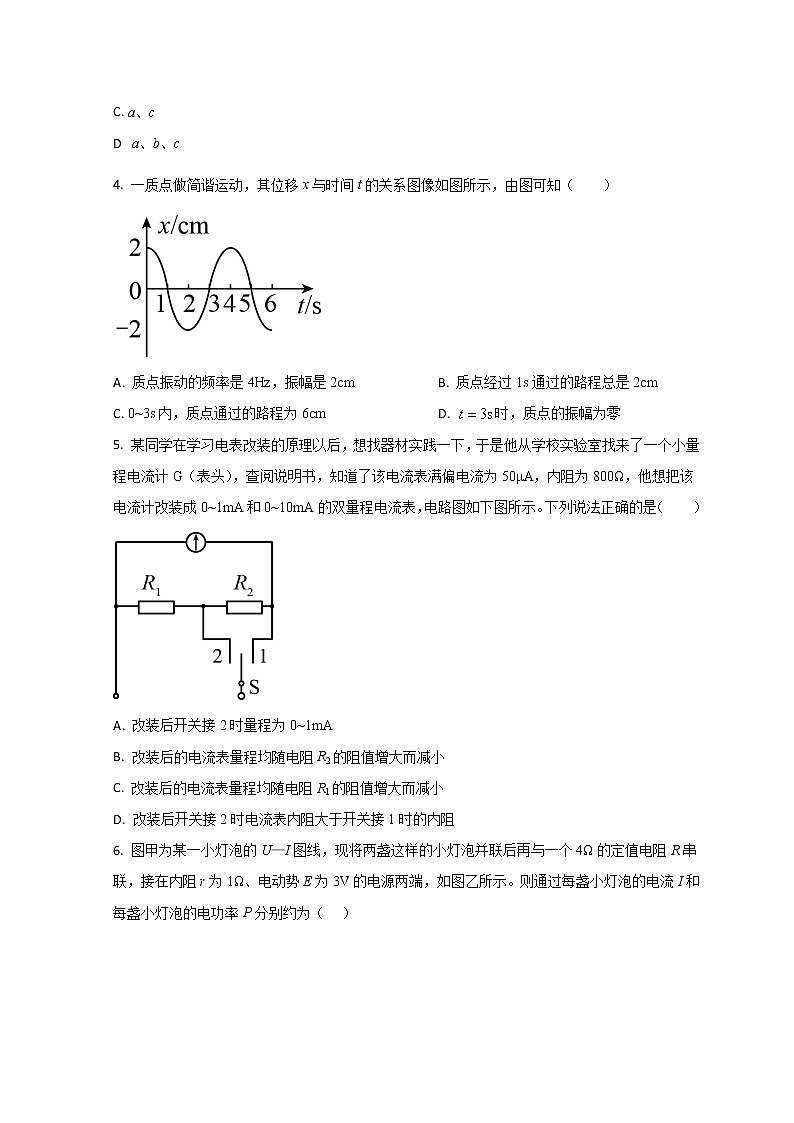 山东省菏泽市山大附中实验学校2022-2023学年高二上学期第二次阶段测试物理试题第2页