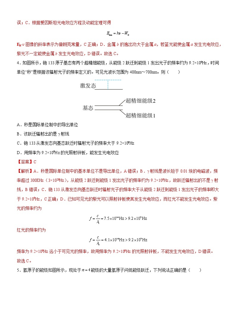 4.1 光电效应 课件+练习（原卷+解析卷）03