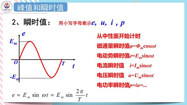 3.2描述交变电流的物理量 课件-高二下学期物理粤教版（2019）选择性必修第二册08