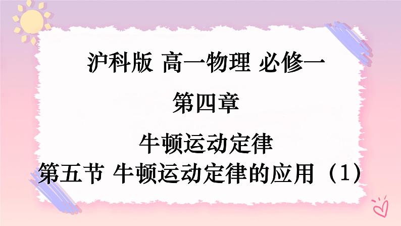 4.5牛顿运动定律的应用（1）水平和斜面基础练习-（课件+课时作业）01