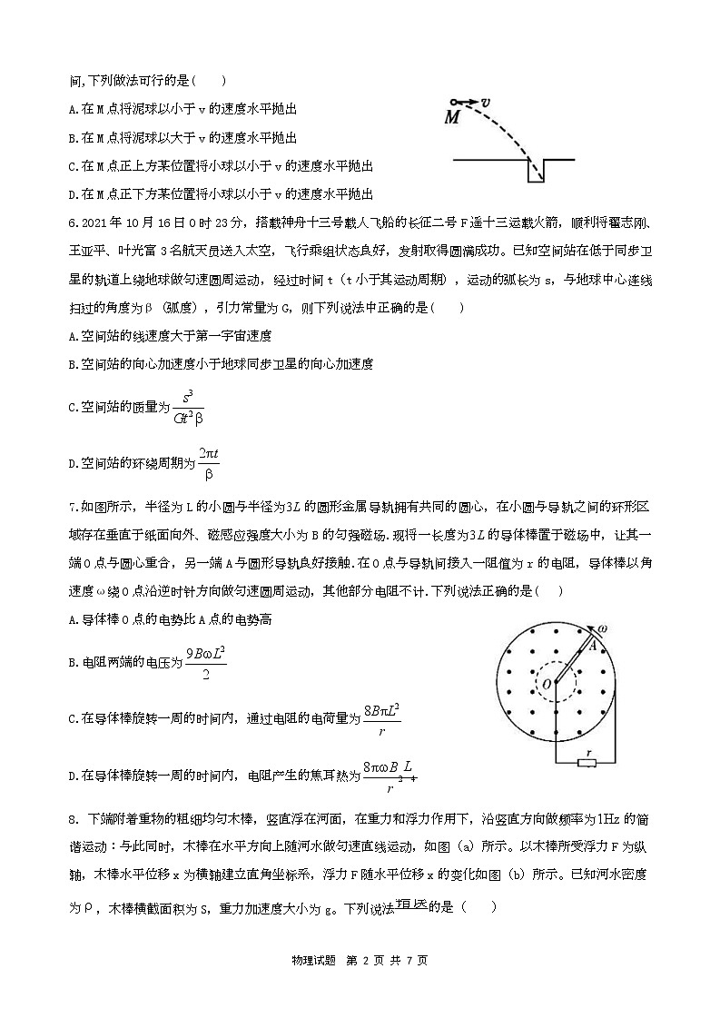 黑龙江省牡丹江市第一高级中学2022-2023学年高三上学期期末考试物理试题第2页
