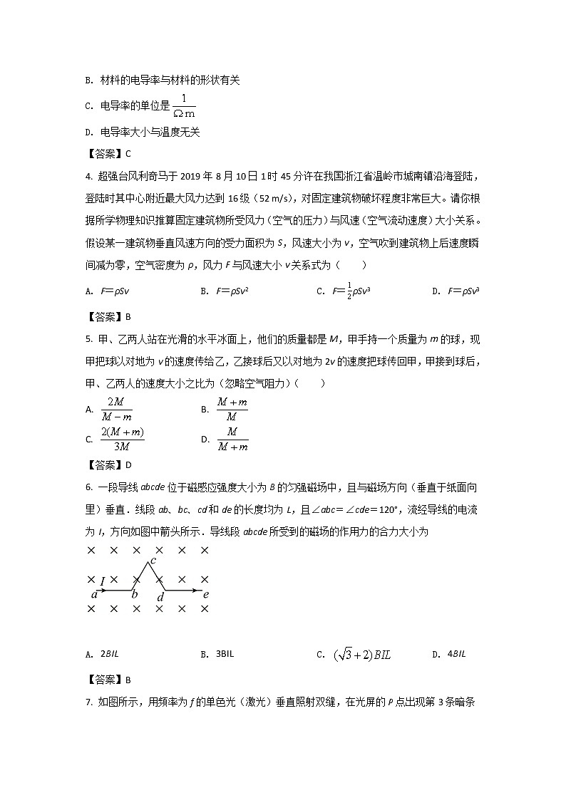 2021-2022学年山东省高青县第一中学高二下学期开学收心考试物理试题（Word版）第2页