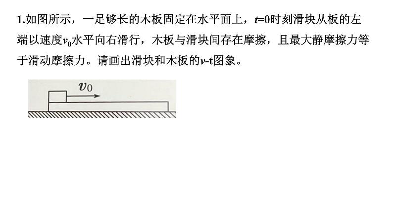 4.6 牛顿运动定律应用  滑块木板问题    课件-2022-2023学年高一上学期物理教科版（2019）必修第一册02