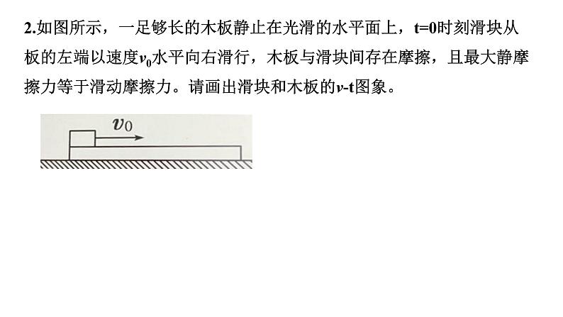 4.6 牛顿运动定律应用  滑块木板问题    课件-2022-2023学年高一上学期物理教科版（2019）必修第一册03