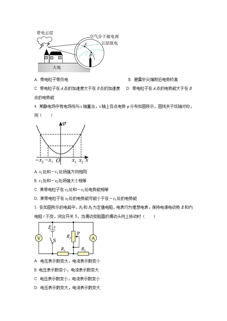 2021-2022学年湖南省临澧县第一中学高二上学期第一次阶段性考试物理试题（Word版）第2页