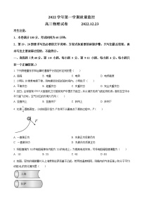 2023届上海市金山区高三上学期一模物理试题（word版）