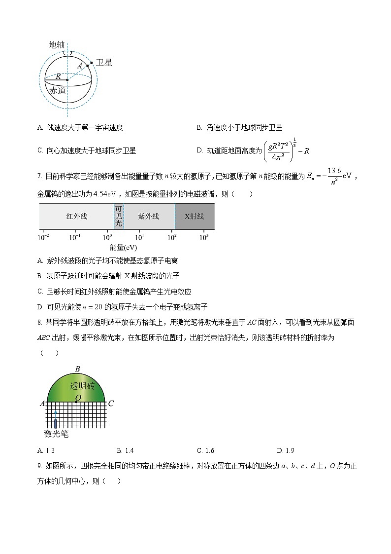 2023届浙江省嘉兴市高三上学期12月教学测试（一模）物理试题（word版）03