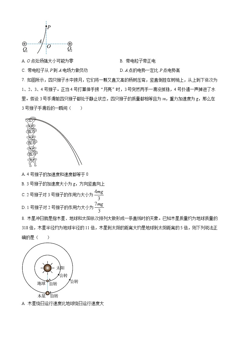 2023重庆沙坪坝区重点中学高三上学期期末复习试题（二）物理含解析03