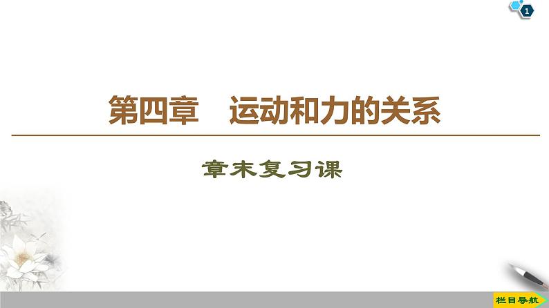 新课标高中物理：第4章 章末复习课课件PPT01