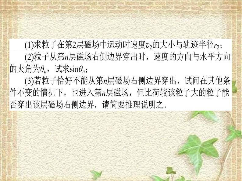 2022-2023年高考物理一轮复习 带电粒子在组合场、复合场中的运动课件第7页