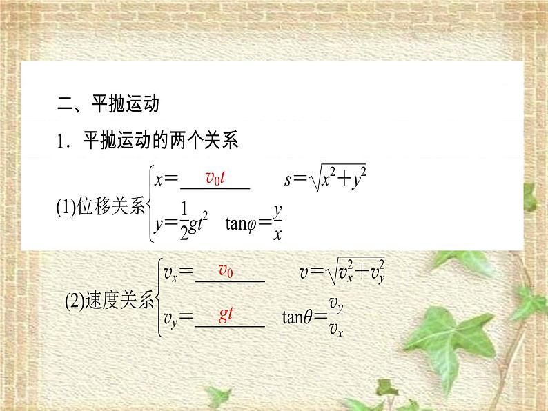 2022-2023年高考物理一轮复习 抛体运动与圆周运动课件第3页