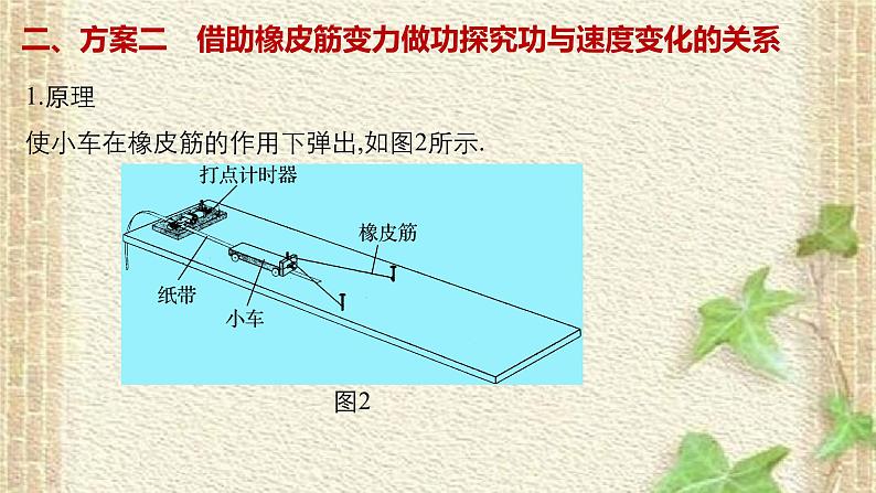 2022-2023年高考物理一轮复习 实验：探究功与速度变化的关系课件06