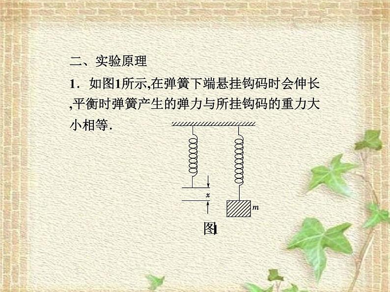 2022-2023年高考物理一轮复习 实验探究弹力和弹簧伸长的关系课件第3页