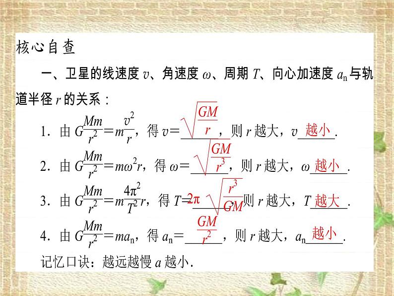 2022-2023年高考物理一轮复习 万有引力定律及其应用 (2)课件第2页