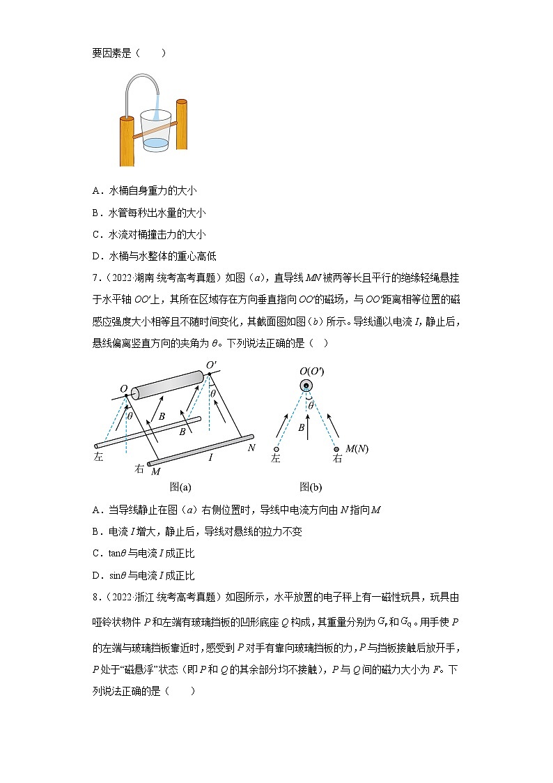 五年2018-2022高考物理真题按知识点分类汇编2-相互作用（重力、弹力、摩擦力等）（含解析）第3页