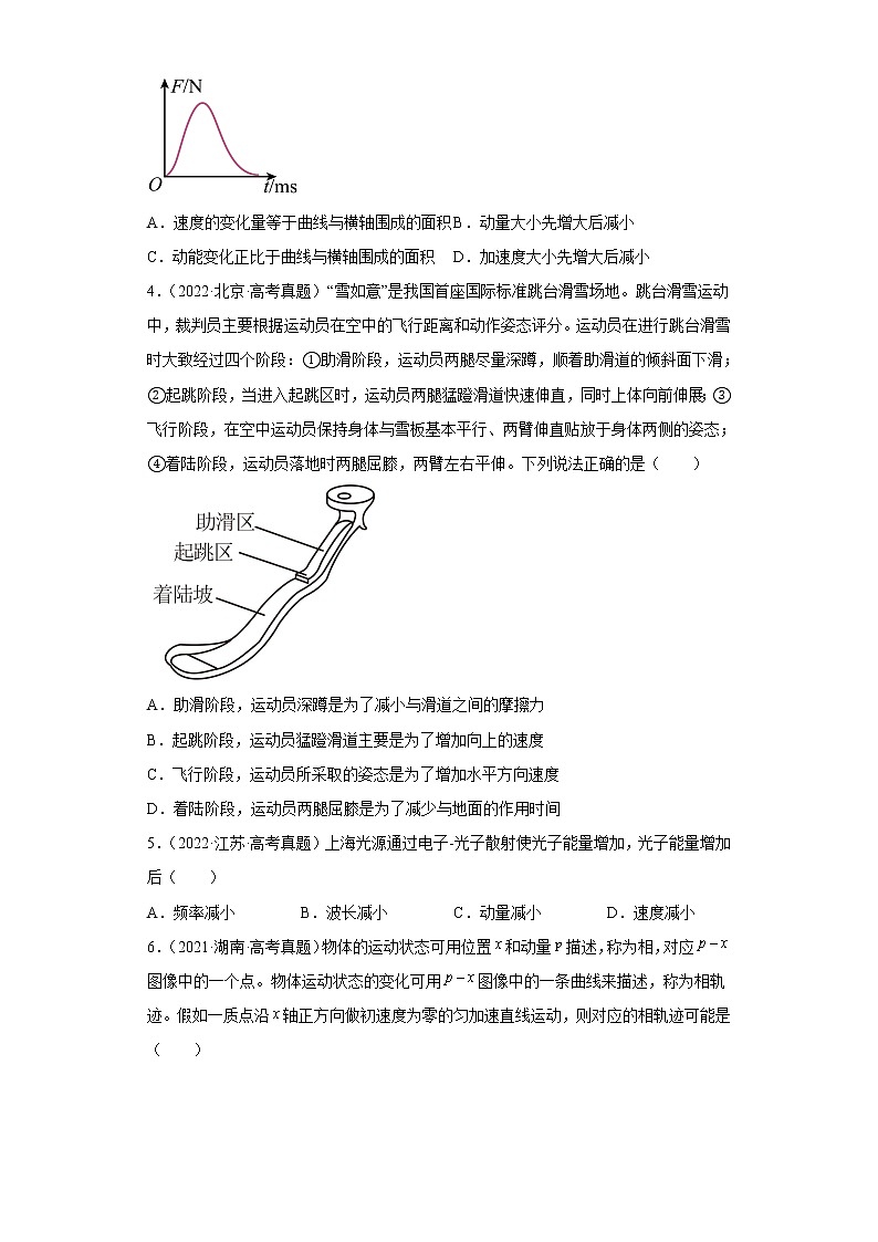 五年2018-2022高考物理真题按知识点分类汇编11-动量定理（含解析）02