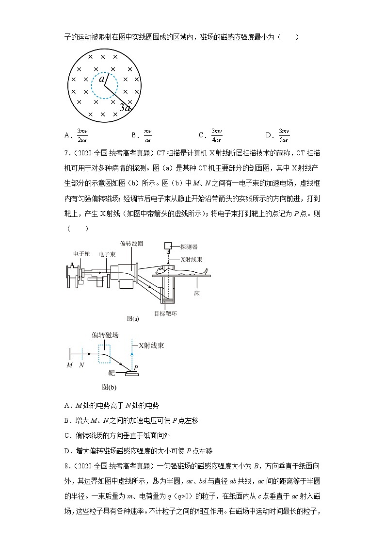 五年2018-2022高考物理真题按知识点分类汇编22-洛仑磁力、带电粒子在磁场中的运动（含解析）第3页