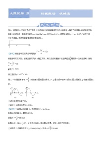 高中物理高考   2021届高三大题优练10 机械振动  机械波 教师版