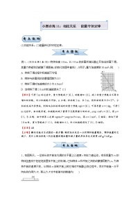 高中物理高考  2021届小题必练11 功能关系   能量守恒定律 教师版