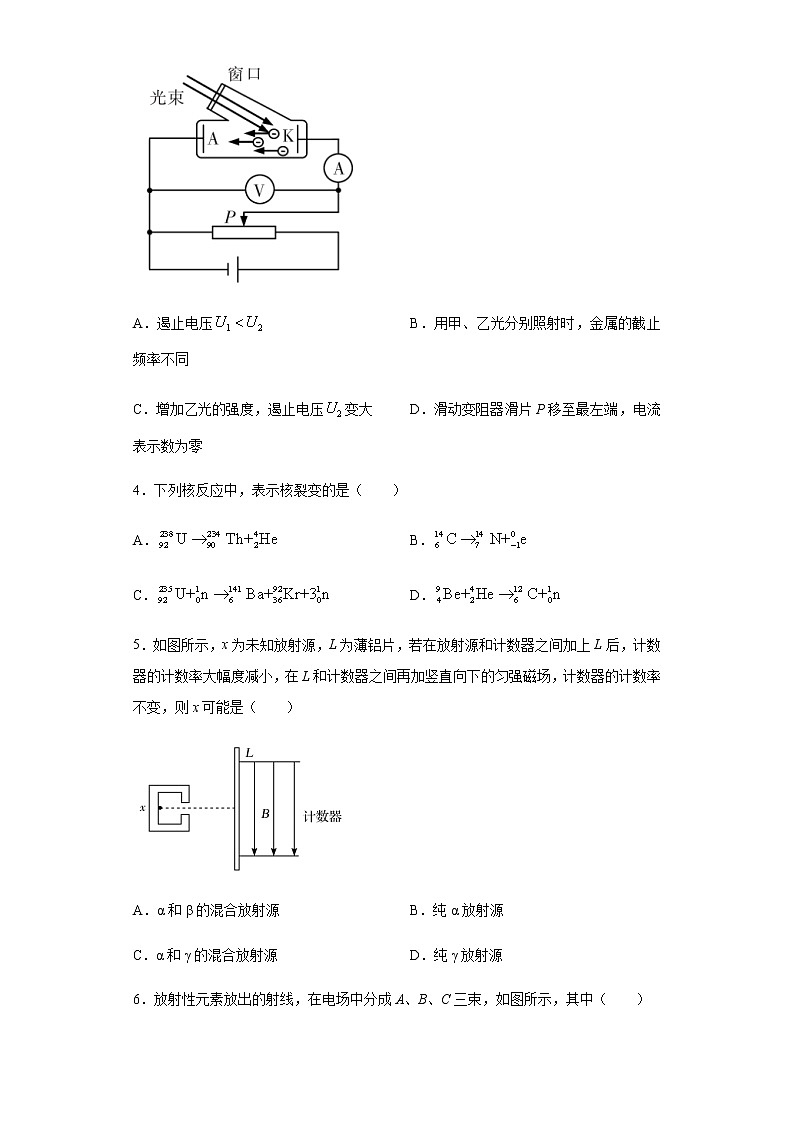高中物理高考 (二轮复习 名师经验)15近代物理-2021高考备考绝密题型专项突破题集（原卷版）02