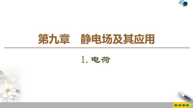 新课标高中物理： 第9章 1.电荷课件PPT01