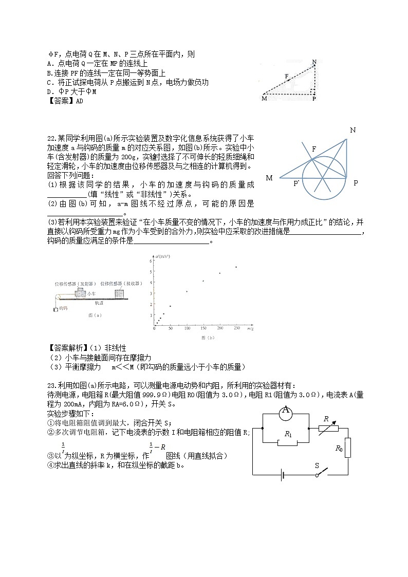 高中物理高考 2014年普通高等学校招生全国统一考试理综物理试题（新课标Ⅰ，含答案）第3页