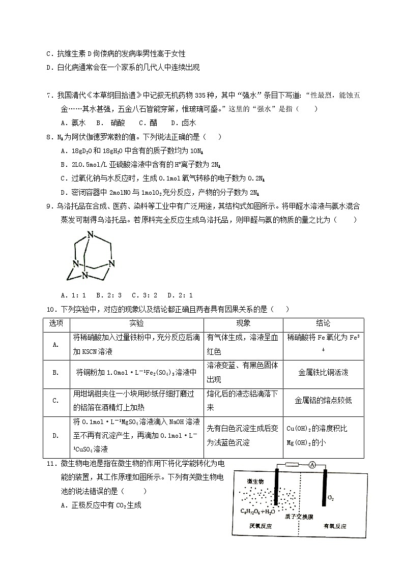 高中物理高考 2015年普通高等学校招生全国统一考试理综试题（新课标Ⅰ卷，含答案）第2页