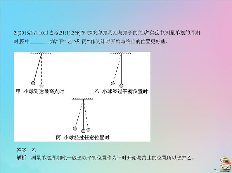 高中物理高考 2020版高考物理一轮复习专题十八实验与探究加试课件第5页