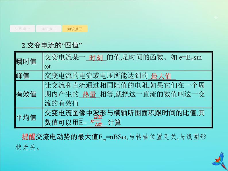 高中物理高考 2020届高考物理一轮复习基次27交变电流的产生与描述课件新人教版06