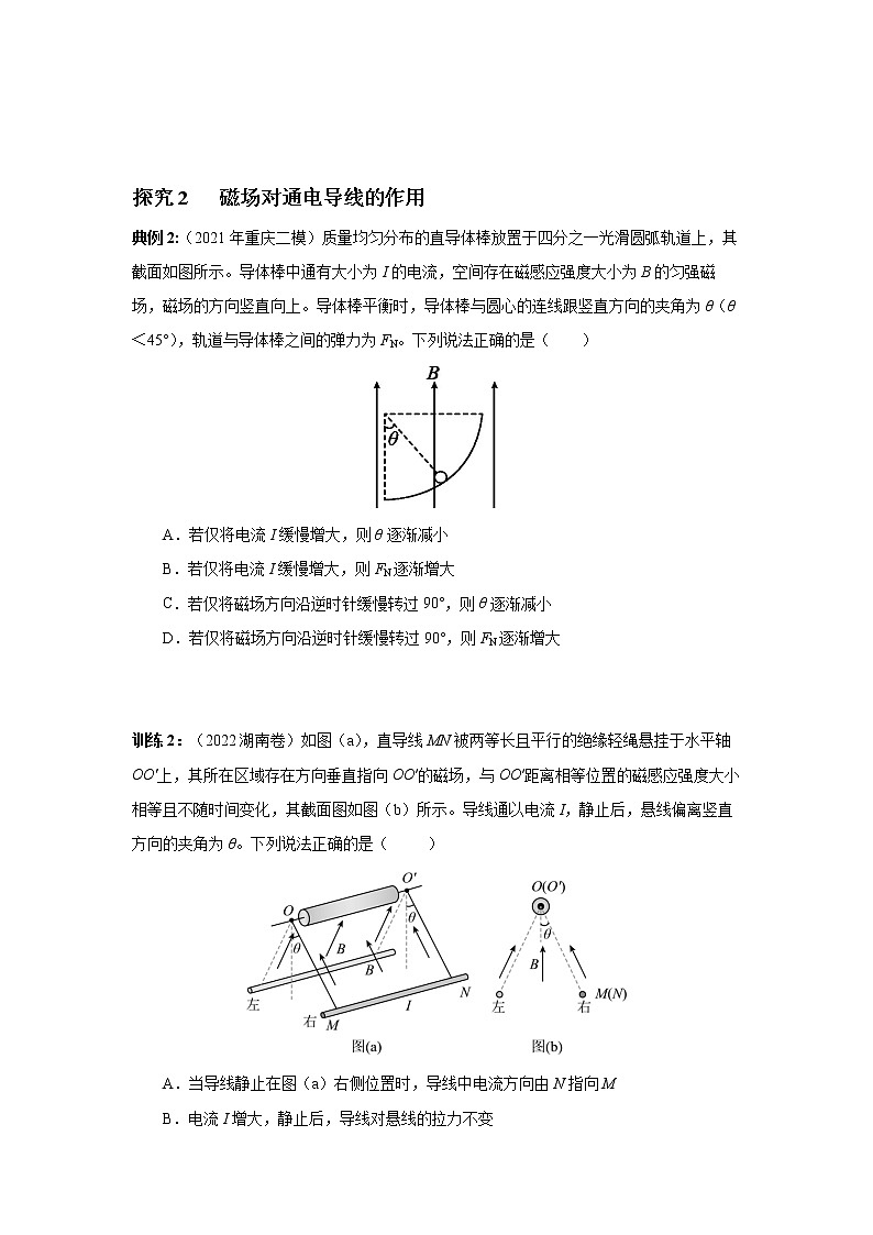 2023届高考物理二轮复习专题讲义电场与磁场——磁场的基本性质讲义第2页
