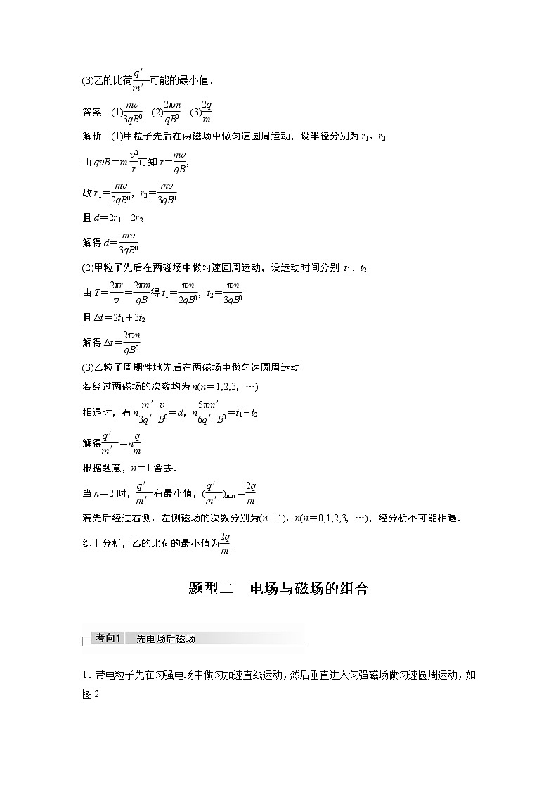 高中物理高考 2022年高考物理一轮复习 第10章 专题强化21 带电粒子在组合场中的运动第2页