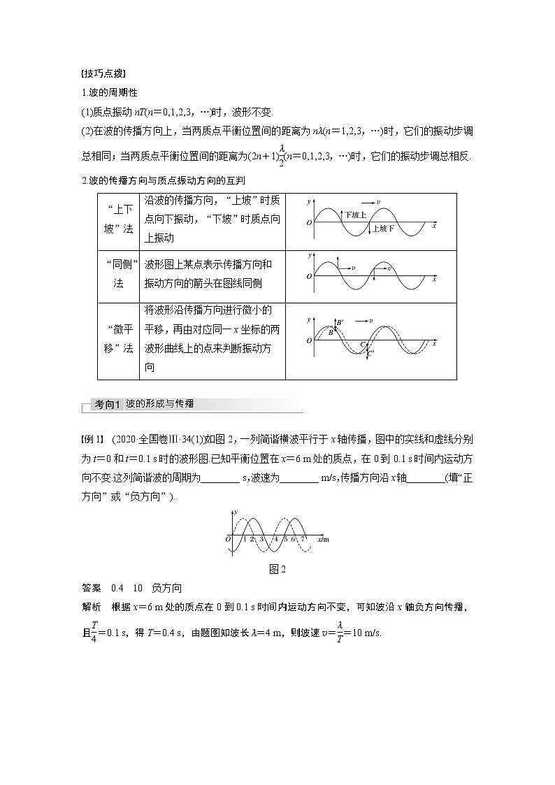高中物理高考 2022年高考物理一轮复习 第15章 第2讲 机械波 试卷02