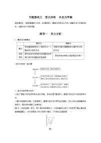 高中物理高考 2022年高考物理一轮复习（新高考版1(津鲁琼辽鄂)适用） 第2章 专题强化3 受力分析 共点力平衡