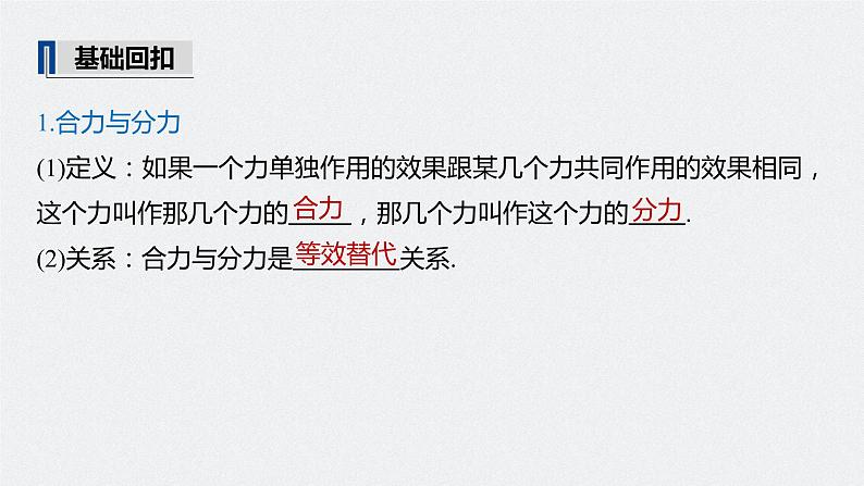 高中物理高考 2022年高考物理一轮复习（新高考版1(津鲁琼辽鄂)适用） 第2章 第3讲 力的合成与分解课件PPT05