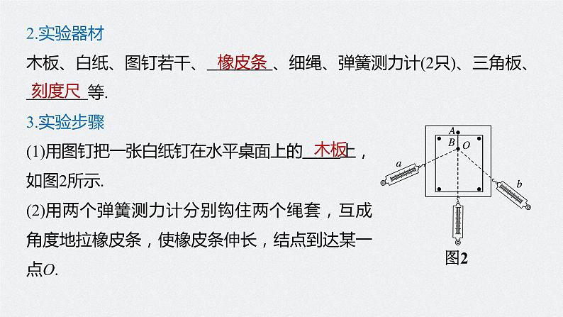 高中物理高考 2022年高考物理一轮复习 第2章 实验三 验证力的平行四边形定则课件PPT第6页