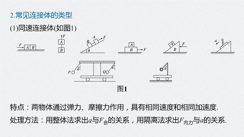 高中物理高考 2022年高考物理一轮复习 第3章 专题强化5 动力学中的连接体问题和临界极值问题课件PPT06