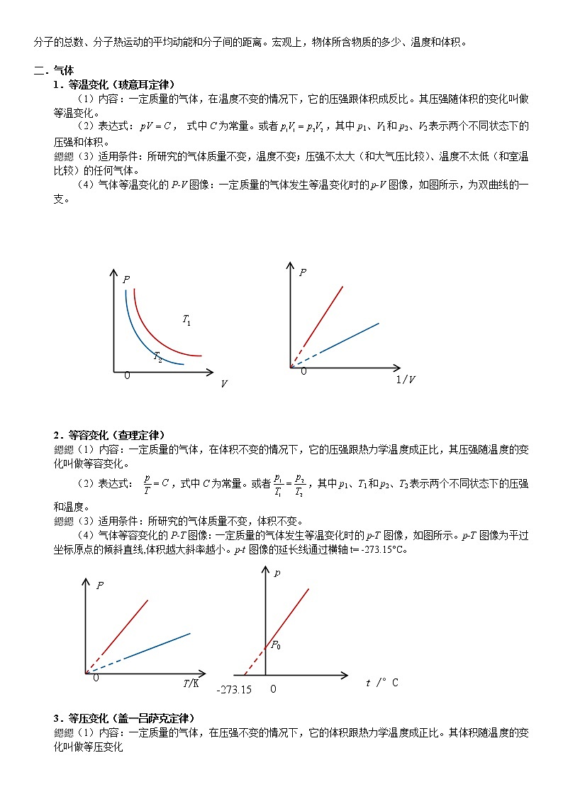 高中物理高考 2023届高考物理一轮复习 第29讲 热学 试卷03