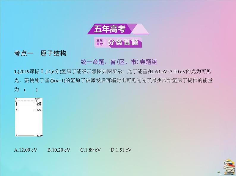 高中物理高考 2020届高考物理一轮复习专题十六原子物理与原子核物理课件02