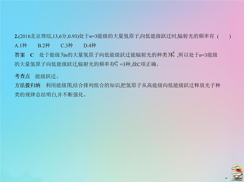 高中物理高考 2020届高考物理一轮复习专题十六原子物理与原子核物理课件04