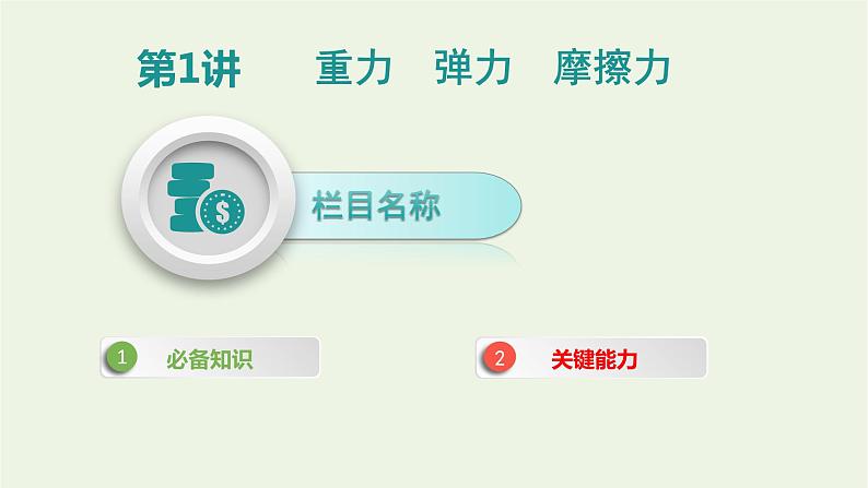 高中物理高考 2020年高考物理一轮复习第二单元相互作用第1讲重力弹力摩擦力课件新人教版03