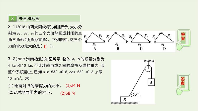 高中物理高考 2020年高考物理一轮复习第二单元相互作用第2讲力的合成与分解课件新人教版第7页