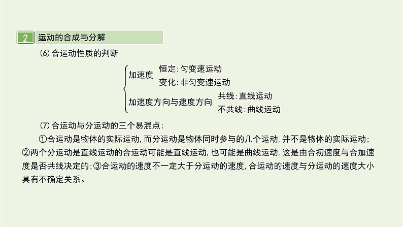 高中物理高考 2020年高考物理一轮复习第四单元曲线运动第1讲曲线运动运动的合成与分解课件新人教版07